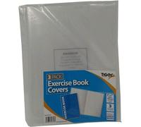 Tiger - Pack de 3 couvertures de livre - plastique SG32299 (taille unique) (Transparent)