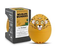 Tiger PiepEi - Minuteur à œufs chantant pour la cuisson - Cuiseur à œufs pour 3 niveaux de dureté - Cadeaux de tigre mignons - Œuf de cuisine amusant - Eggtimer musical - Brainstream