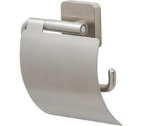 Tiger Porte-rouleau papier toilette Onu avec rabat, acier inoxydable brossé, 13 x 12,6 x 4,2 cm