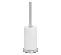 Tiger Porte-Rouleaux Papier Toilette de Réserve à Poser, Acier Inoxydable Brossé, 13.4 x 13.4 x 42.9 cm