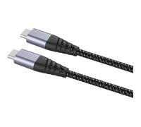 Muvit Tiger - Câble Usb - 24 Pin Usb-C (M) Pour 24 Pin Usb-C (M) - Usb 2.0 - 3 A - 2 M - Prise En Charge De Power Delivery - Gris