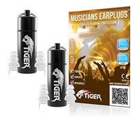 Tiger Professional musicien de bouchons d'oreilles SNR 20 dB - Lot de 2