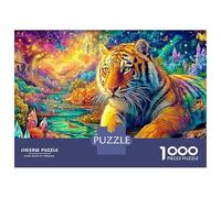 Tiger Resting par Crystal Stream Puzzle De 1000 Pièces Le Roi forêt Éducatif Et De Défiant, Recyclé 52x38cm/1000pcs