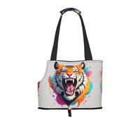 Tiger Roar Sac à bandoulière pour animal de compagnie, convient pour les petits chiens et chats, sac de courses et de voyage à double usage