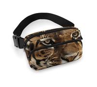 Tiger Sac banane réglable et décontracté pour homme et femme pour voyage, sport, randonnée, blanc, 20,1 x 13 cm, blanc, 7.9x5.1inches