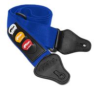 Tiger Sangle pour Guitare, Nylon, Bleu, Taille unique