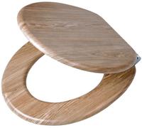 Tiger Abattant WC Scaffold - Effet bois MDF - à fermeture en douceur Marron