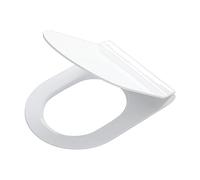Tiger Siège de toilette au design ultra fin Veiros, siège de toilette extra plat avec fonction de fermeture en douceur et de nettoyage facile, fixation en acier inoxydable, 1 pièce