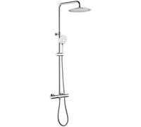 Tiger Splash Akcent ensemble de douche mural avec thermostat chrome-blanc 1715140146