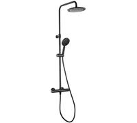 Tiger Splash Akcent Rainfall ensemble de douche mural avec thermostat noir 1715140746