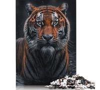 'Tiger Stand in The River Puzzle 1000 Pièces Educa Jouet en Bois Cadeau Unique De l'art De La Décoration Jeu Éducatif Challenge Toy Adultes & Enfants des 14 Ans 1000pcs (75x50cm)