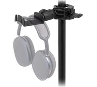 Tiger Support de casque professionnel pour microphone et pupitre - Support robuste et sécurisé, pivotant à 360°, angle réglable, s'adapte à une large gamme d'écouteurs, fixation carrée