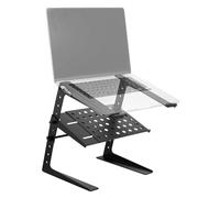 Tiger Support DJ pour ordinateur portable avec hauteur (24-36 cm) et largeur (24-29 cm), support de table en métal avec étagère, base rembourrée en mousse, rembourrage en mousse souple antidérapant
