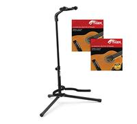 TIGER Supports universels pour guitare Avec des cordes classiques Noir