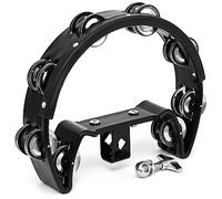 Tiger TAM70-BK Tambourin demi-lune avec Tambour de montage Noir