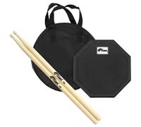 Tiger Tambour d'entraînement avec baguettes de batterie Tiger Hickory 5B