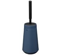 Tiger Tess, Porte-Brosse WC avec Brosse Flexible Swoop®, Bleu/Noir, 129x129x412mm