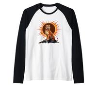 Tiger Total Solar Eclipse Alpha Lunar Mountain Homme Femme Manche Raglan