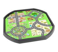 Tiger Town Plateau en vinyle - 86 x 86 cm - Idéal pour les grands pois - Plateau non inclus