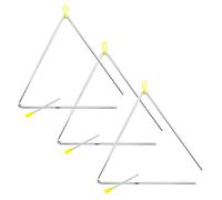 Tiger TRI28-3-MT 12" Instruments Triangles Samba - Lot de 3 | Triangles en Acier Robuste avec Baguettes en Métal - Idéaux pour l'École, l'Orchestre ou la Maison