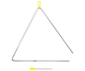 Tiger TRI28-MT 12" Instrument Triangle Samba | Triangle en Acier Robuste avec Baguette en Métal - Idéal pour l'École, l'Orchestre ou la Maison