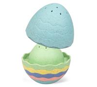 Tiger Tribe ECO Stack & pour œufs de Bain - 7 pièces - Jouet de Bain empilable pour Tout-Petits, Jouets d'eau pour Enfants, Cadeaux pour Tout-Petits, fabriqués de manière Durable en bioplastique, à