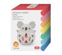Tiger Tribe Hochet koala en silicone - Hochet animal pour nouveau-nés, son doux, développement sensoriel, cadeaux pour filles et garçons, fabriqué à partir de silicone alimentaire non toxique