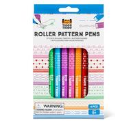 Tiger Tribe Lot de 6 stylos à bille double face et marqueurs à pointe fine, ensembles de papeterie pour enfants et kits d'art, cadeaux d'artisanat pour filles et garçons, à partir de 5 ans