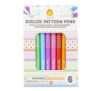 Tiger Tribe Lot de 6 stylos à bille double face et marqueurs à pointe fine, ensembles de papeterie pour enfants et kits d'art, cadeaux d'artisanat pour filles et garçons, à partir de 5 ans