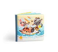 Tiger Tribe: Messy Farm Livre de bain magique - 8 pg doux et imperméable - La boue s'estompe comme par magie dans l'eau chaude, réutilisable, enfants, tout-petits, bébés à partir de 6 mois
