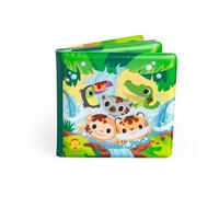 Tiger Tribe Messy Jungle Livre de bain magique pour tout-petits Doux, imperméable et réutilisable La boue se décolore comme par magie dans l'eau chaude. Réutilisable (âge de 6 à 3 ans)