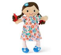 Tiger Tribe Poupée de chiffon lavable de 25,4 cm avec robe florale - Matilda - À partir de 0 ans - 11109