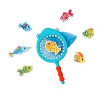 Jeu de bain requin attrape-poissons bleu TU