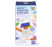 Tiger Tribe Station de crayons de bain, crayons de bain lavables | Crayons de bain lavables avec pochette de rangement, art créatif sans désordre, cadeau d'activité pour tout-petits à partir