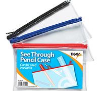 Tiger - Trousse transparente, 20 x 12,5 cm, Lot de 1