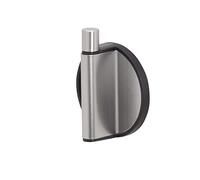 Tiger Tune, Crochet, Acier inoxydable brossé, Noir, 5,4x6,5x2,5x2,5 cm