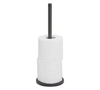 Tiger Tune Porte-Rouleaux Papier Toilette de réserve à Poser Métal brossé Noir/Noir 12,6x35,6x12,6x12,6 cm