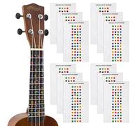 TIGER UKE-12-STICKER Autocollant note Ukulélé pour les débutants - Marqueurs pour le manche - 12 Paquet
