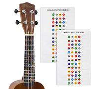 TIGER UKE-2-Autocollant | Autocollant note Ukulélé pour les débutants | Marqueurs pour le manche | 2 Paquet