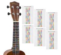 TIGER UKE-6-STICKER Autocollant note Ukulélé pour les débutants - Marqueurs pour le manche - 6 Paquet