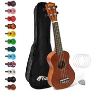 TIGER UKE12-NT Ukulélé Soprano débutant avec sac de transport - Naturel