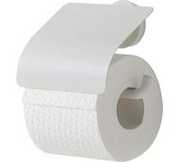 Tiger Porte-rouleau papier toilette avec rabat, Acier Inoxydable, Blanc, 13,8 x 12,6 x 4,5 x 4,5 cm