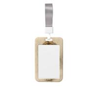 Tiger Walking Porte-badge coulissant traditionnel japonais en plastique rigide pour cartes de travail pour infirmières et bureau