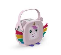 tigermedia tigerbox Mini kit de démarrage Elphi Licorne Boîte de Streaming Audio pour Enfants avec limitation de Volume, stéréo, molette de réglage, Prise Jack, étui de Transport, Couleur Rose, avec
