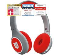 tigermedia tigerbuddies Casque Bluetooth pour enfant | Ajustement réglable & rembourrage doux | Casque pour enfant avec limitation de volume | Prise jack & Bluetooth | 8 heures sans fil