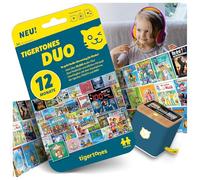tigermedia Tigertones Duo Ticket - 12 Mois de Streaming tigerbox Touch 30 000 Jeux Audio Livre Audio Musique pour Enfants