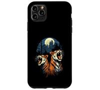 Tigers At The Moon Parodie 3 Tiger Moon Wildlife Animal Coque pour iPhone 11 Pro Max