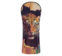 Tigers Breaking Through The Wall Couvre-club de golf avec étiquettes interchangeables pour Driver Fairway Wood Hybrides