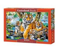 Puzzle 1000 Pièces Tigers By The Stream