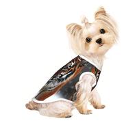 Tigers in the Snow T-shirt pour petit chien pour filles, vêtements doux et respirants pour chats et chiens, convient aux petits animaux de compagnie